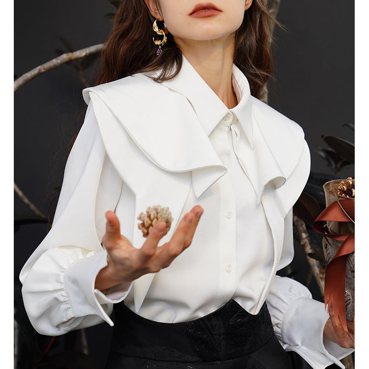 Fox Charm Ruffle Blouse for Women - gallery