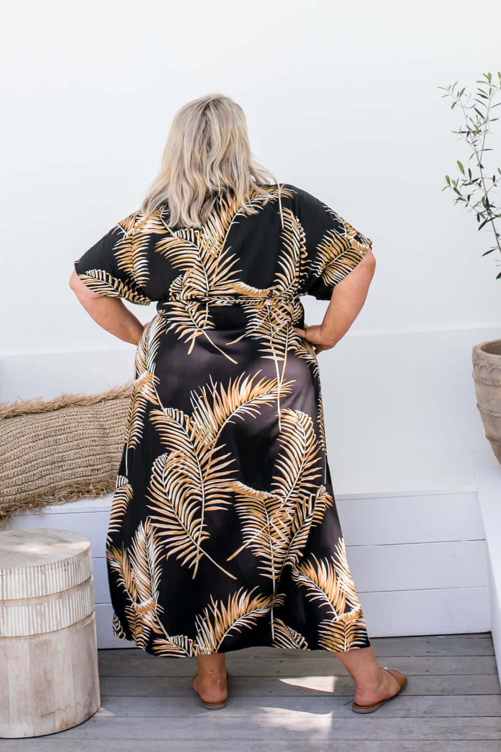 Long Kaftan Dress - Bamboo — gallery