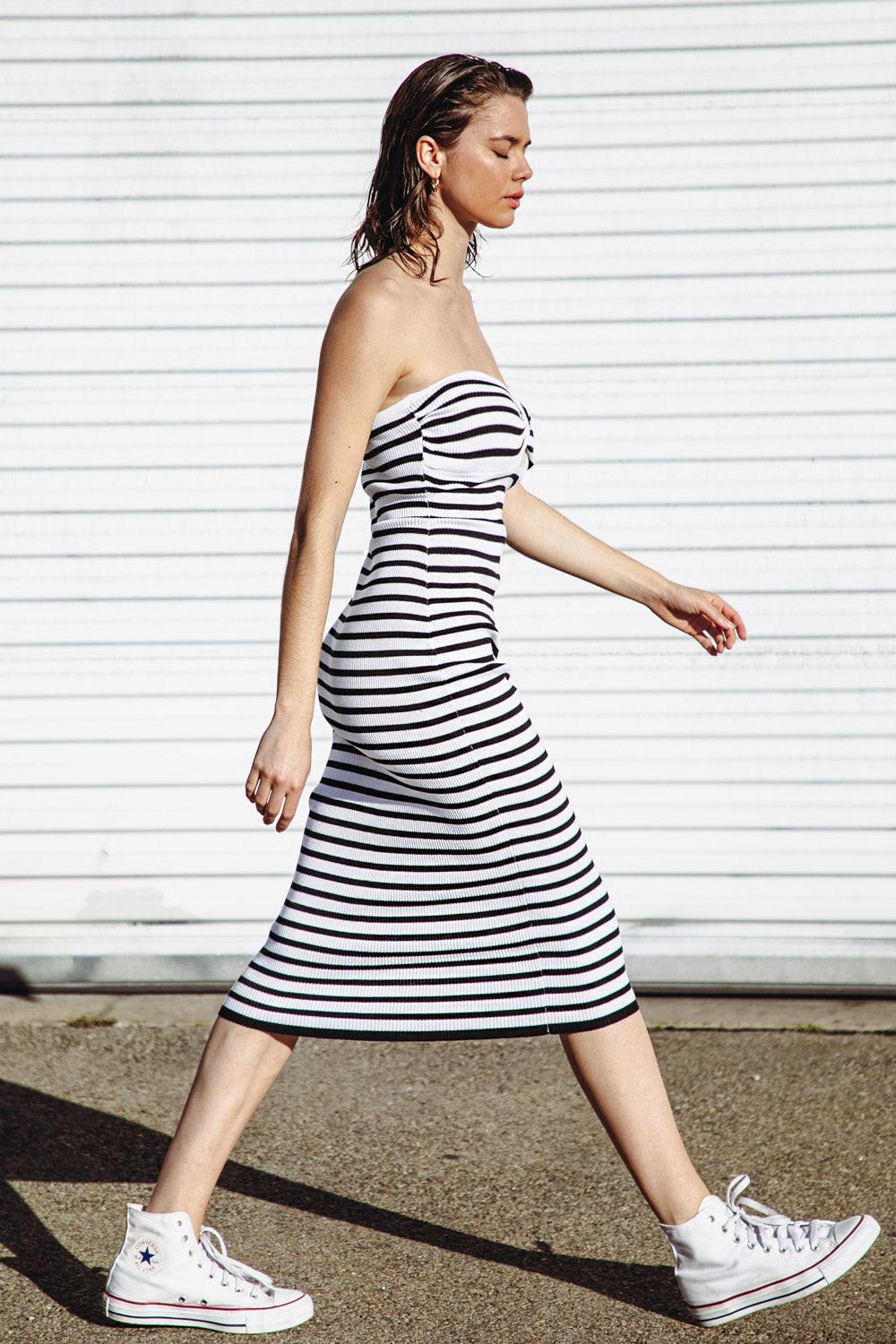 SHORELINE SEASHELL MIDI DRESS — gallery