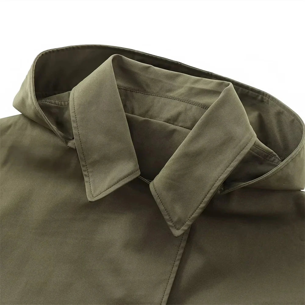 Julia Hooded Trench Coat Jacket for Women - gallery