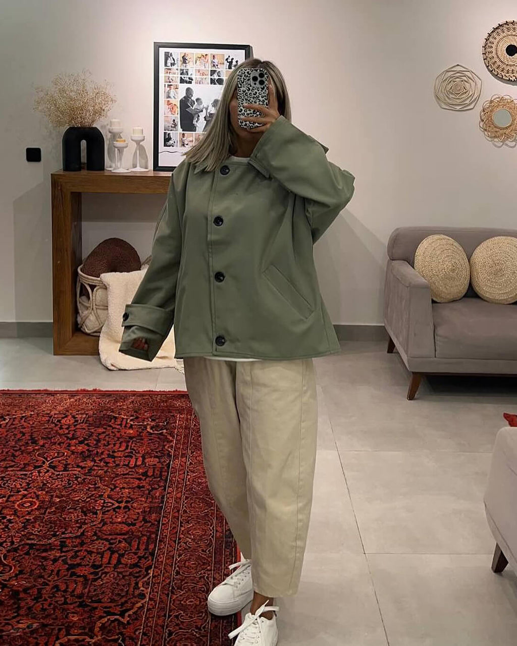 Julia Hooded Trench Coat Jacket for Women - gallery