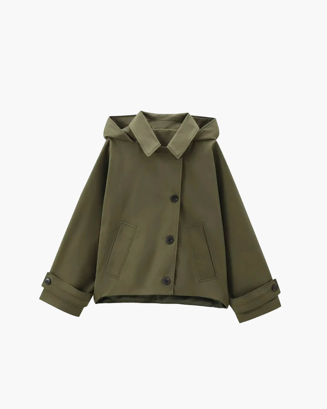 Julia Hooded Trench Coat Jacket for Women