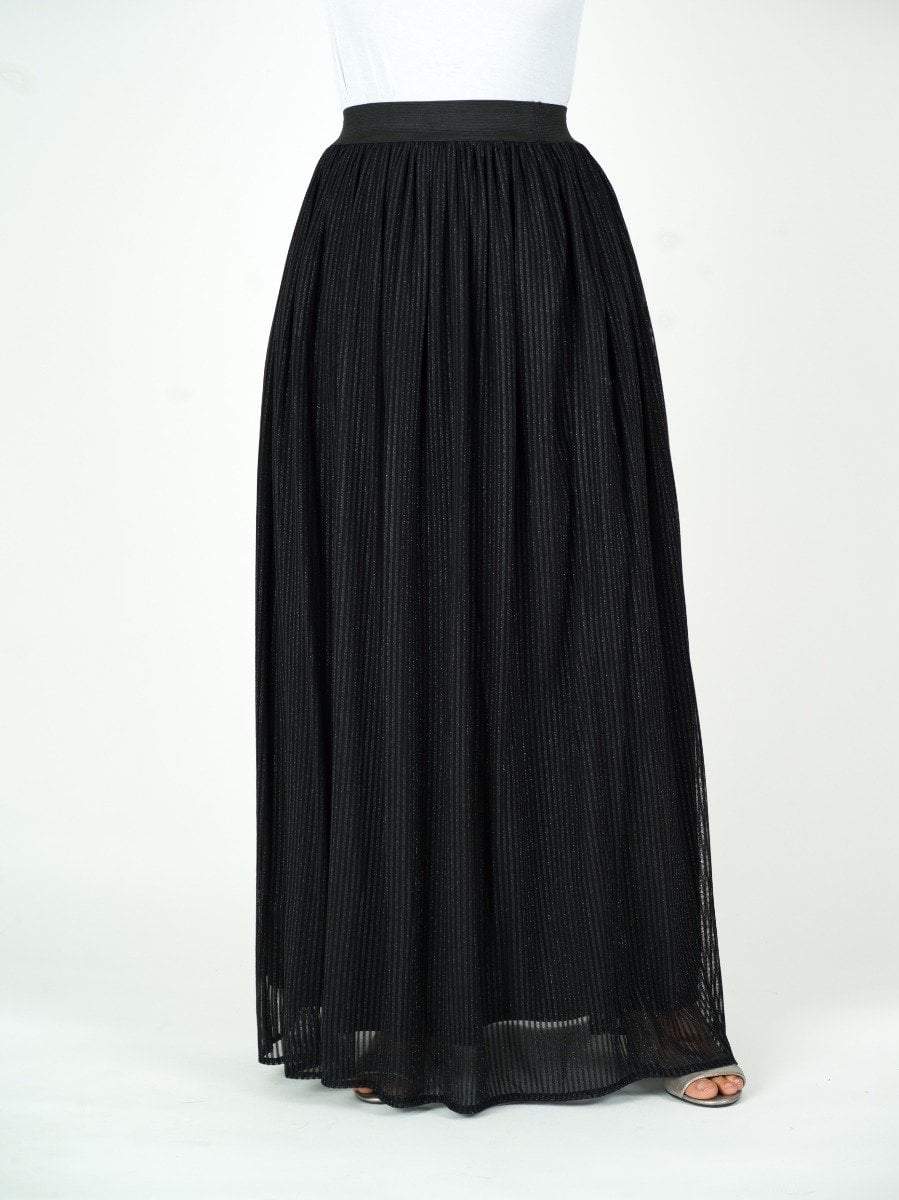 Sparkle Tulle Maxi Skirt for Women — Glitter Modest Style - gallery