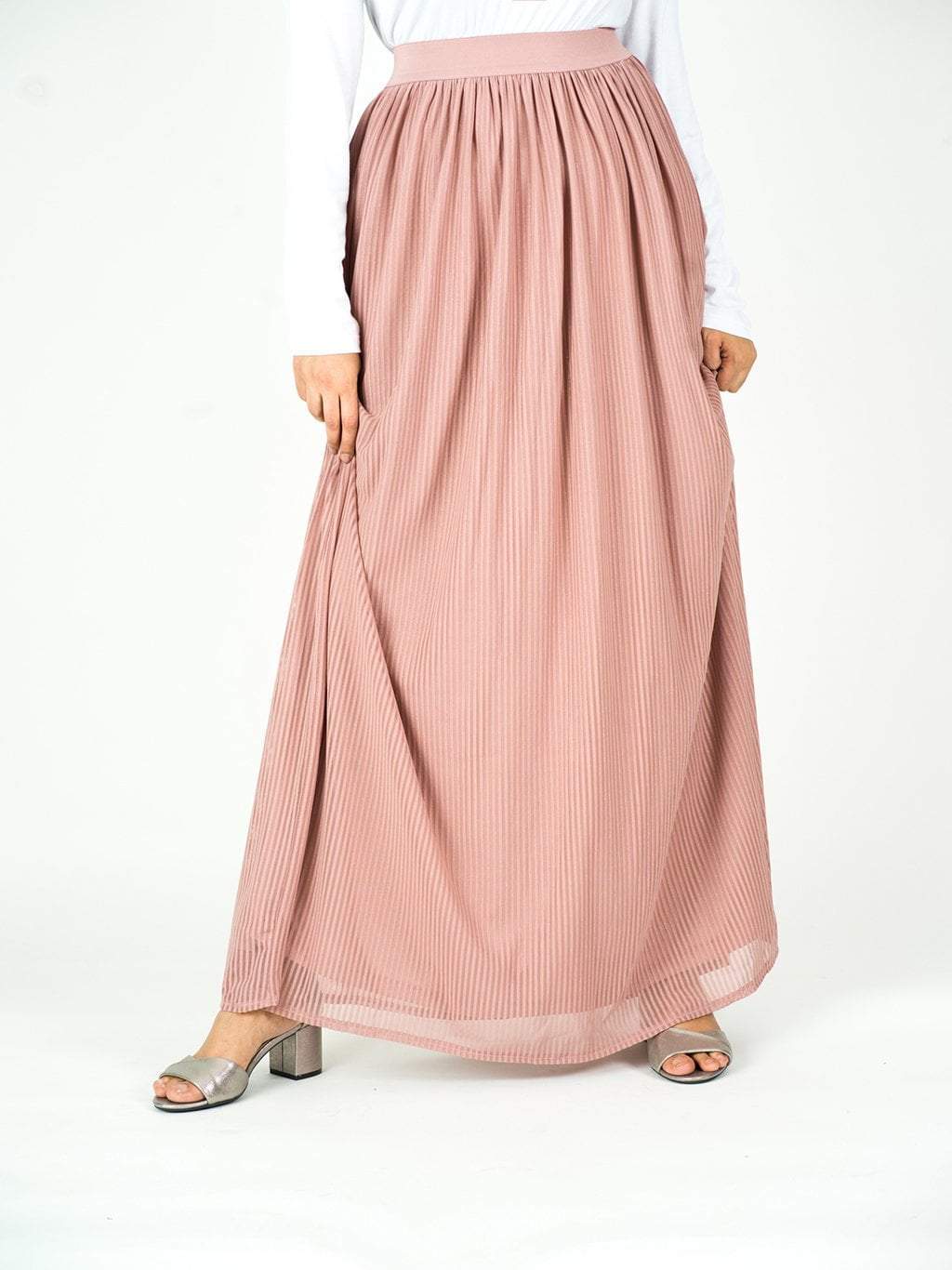 Sparkle Tulle Maxi Skirt for Women — Glitter Modest Style - gallery
