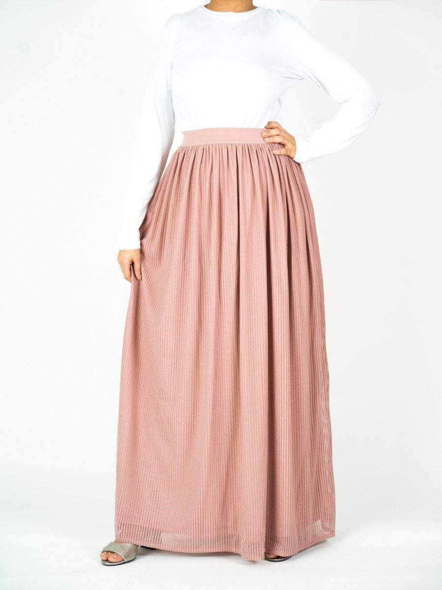 Sparkle Tulle Maxi Skirt for Women — Glitter Modest Style - gallery