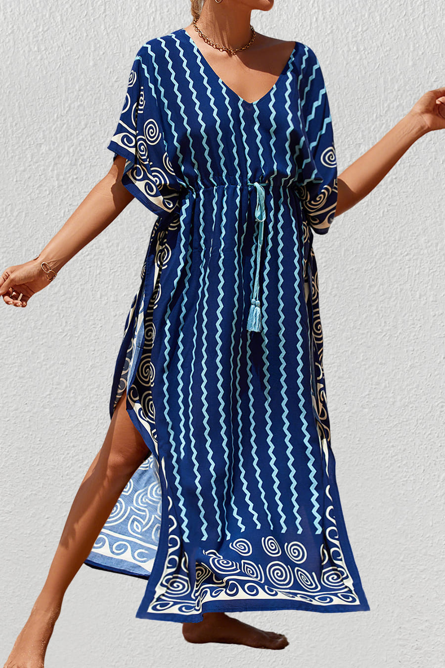 Oversized Kaftan Beach Cover-Up Dress for Women
