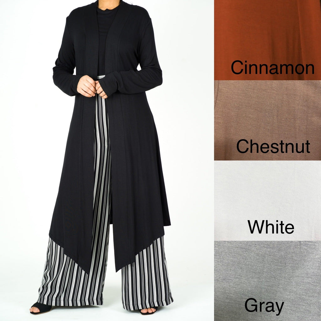 Super Soft Jersey Hi-Low Cardigan for Women — Modest Layering