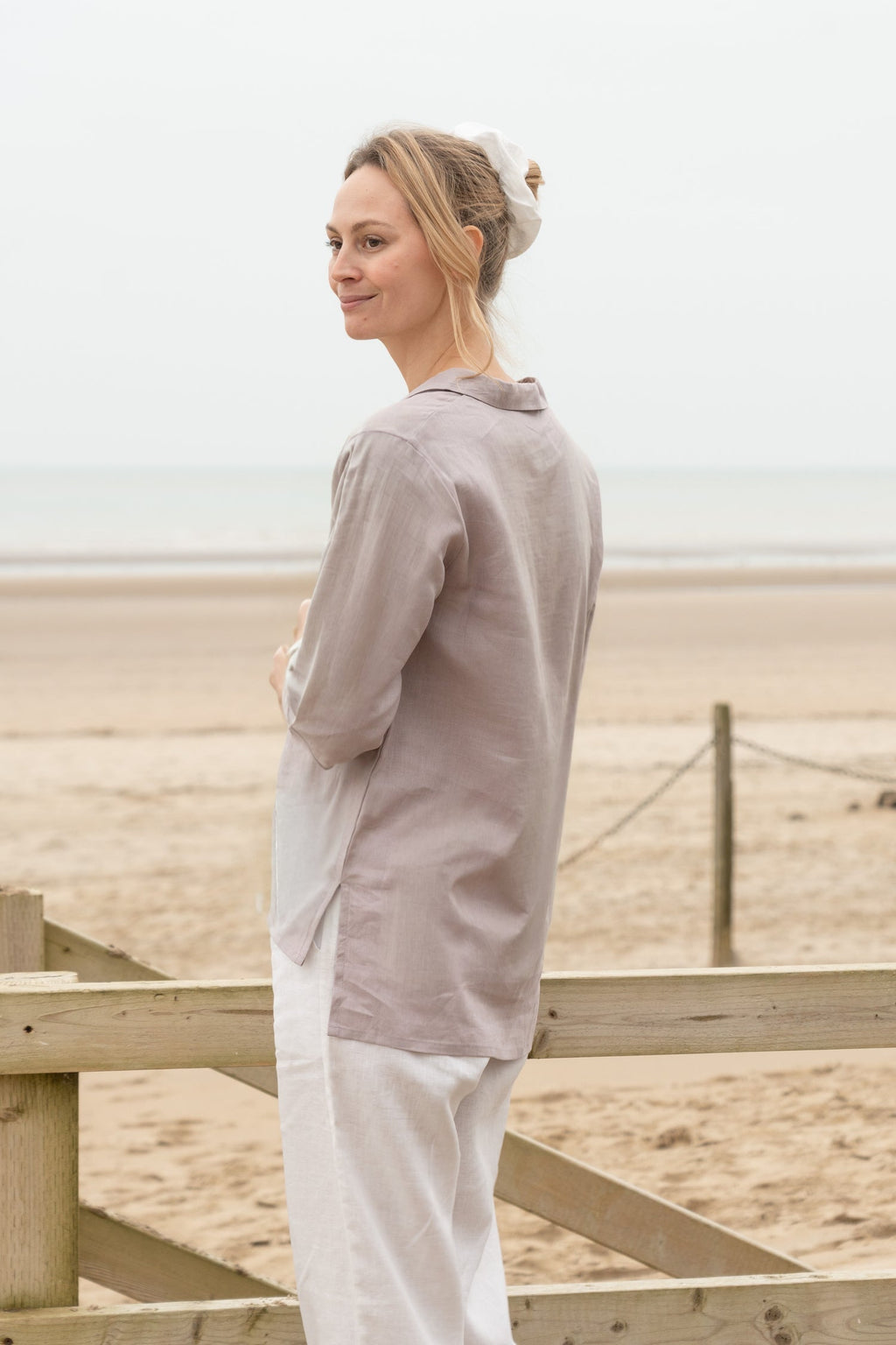 Lizzie Linen Shirt | Collared Shirt — gallery