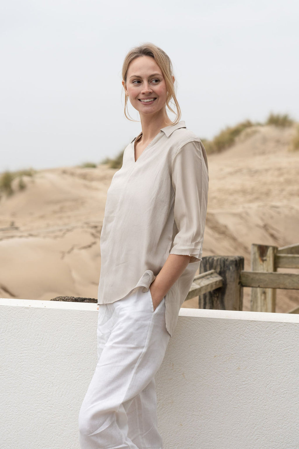 Lizzie Linen Shirt | Collared Shirt — gallery