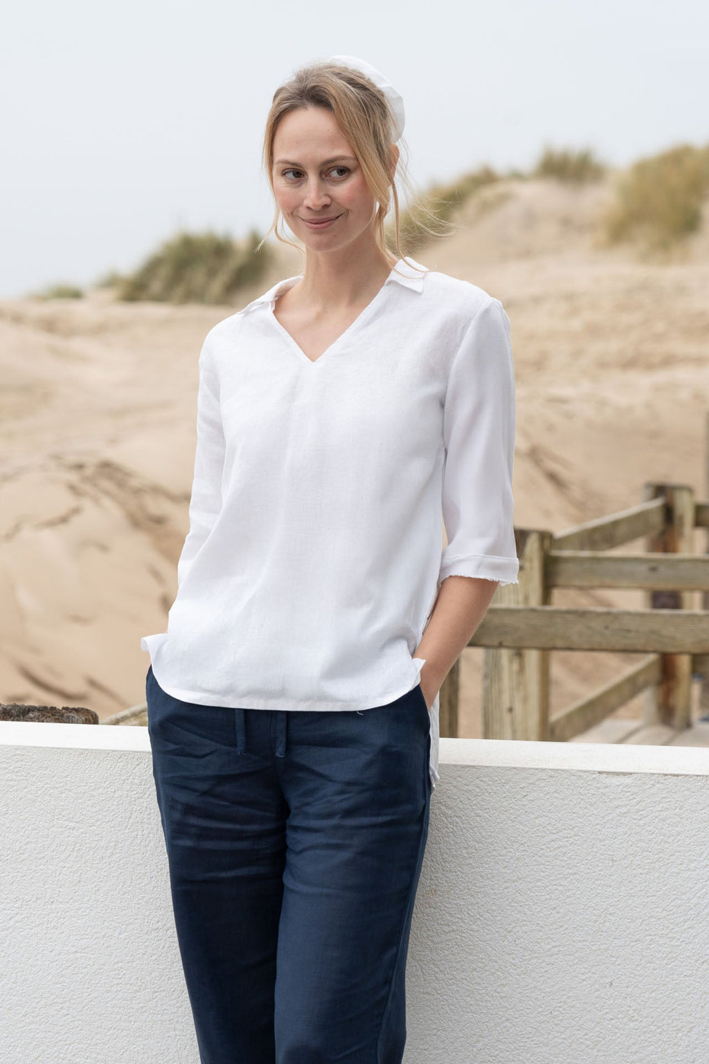 Lizzie Linen Shirt | Collared Shirt — gallery