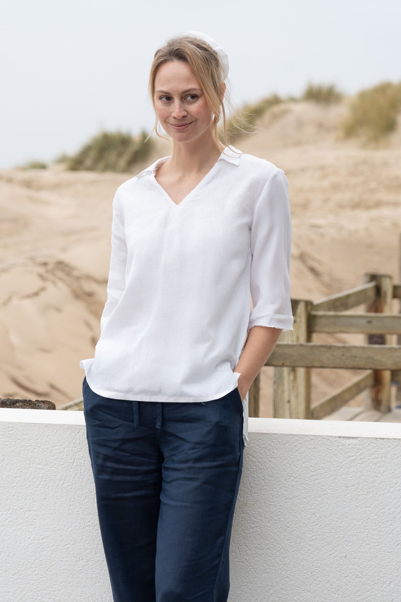 Lizzie Linen Shirt | Collared Shirt — gallery