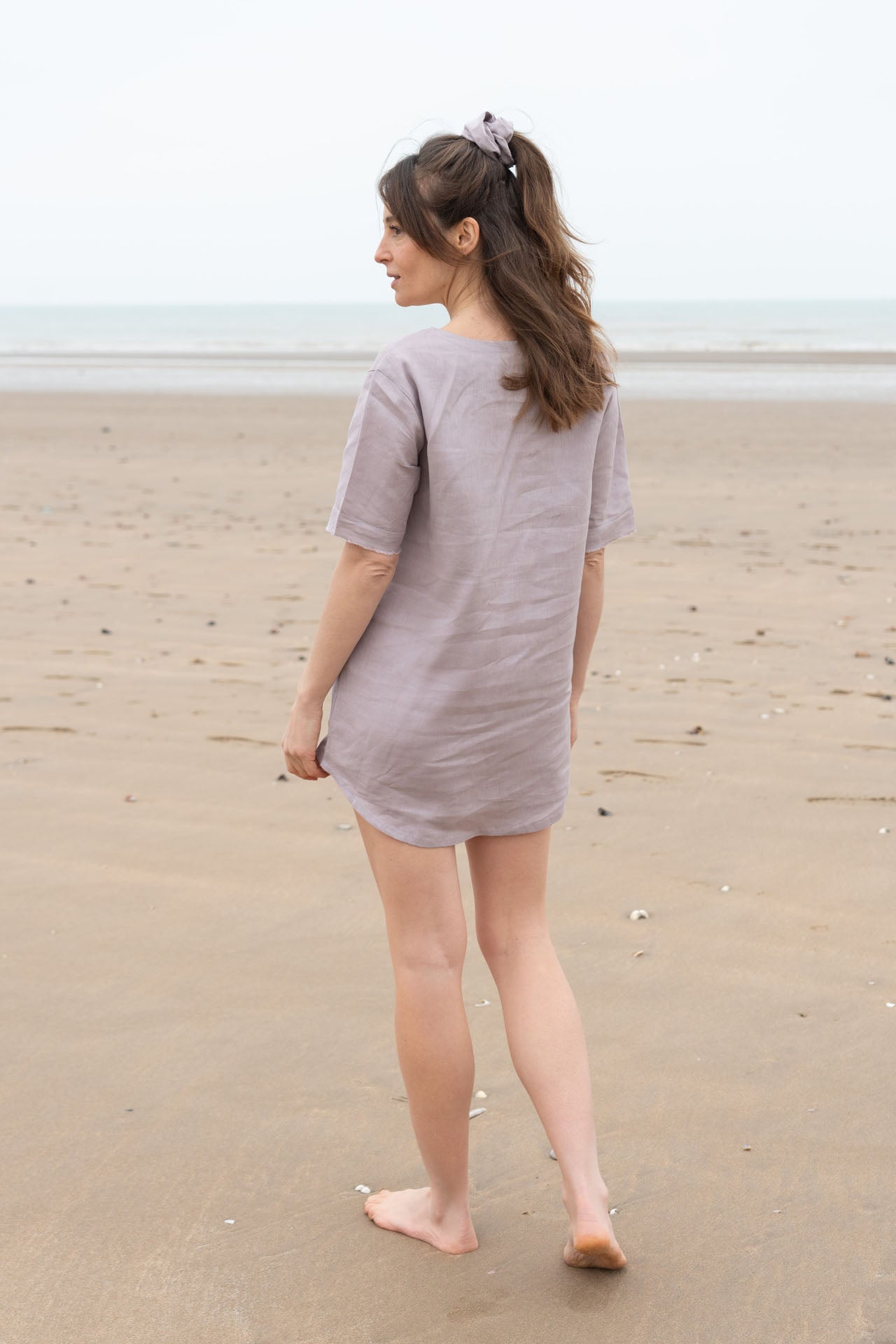 Nattie Linen Longline Top | Longline Linen Top