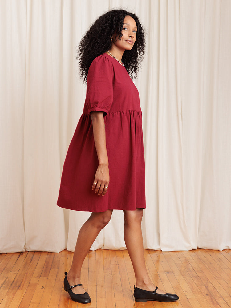 Nico Balloon Sleeve Dress - gallery