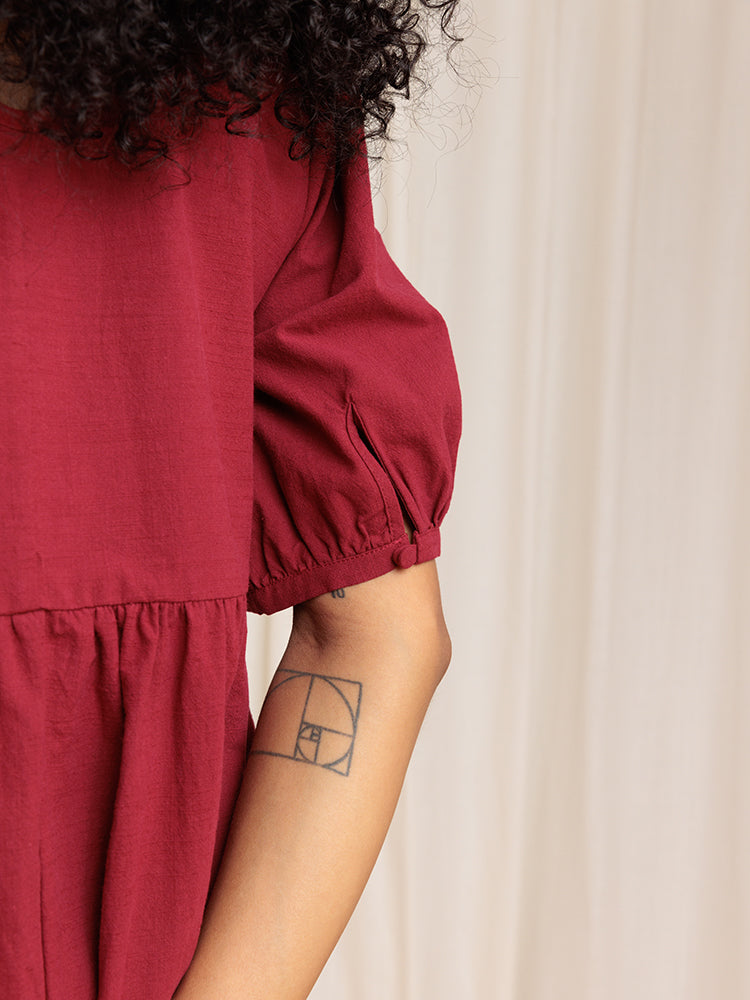 Nico Balloon Sleeve Dress - gallery