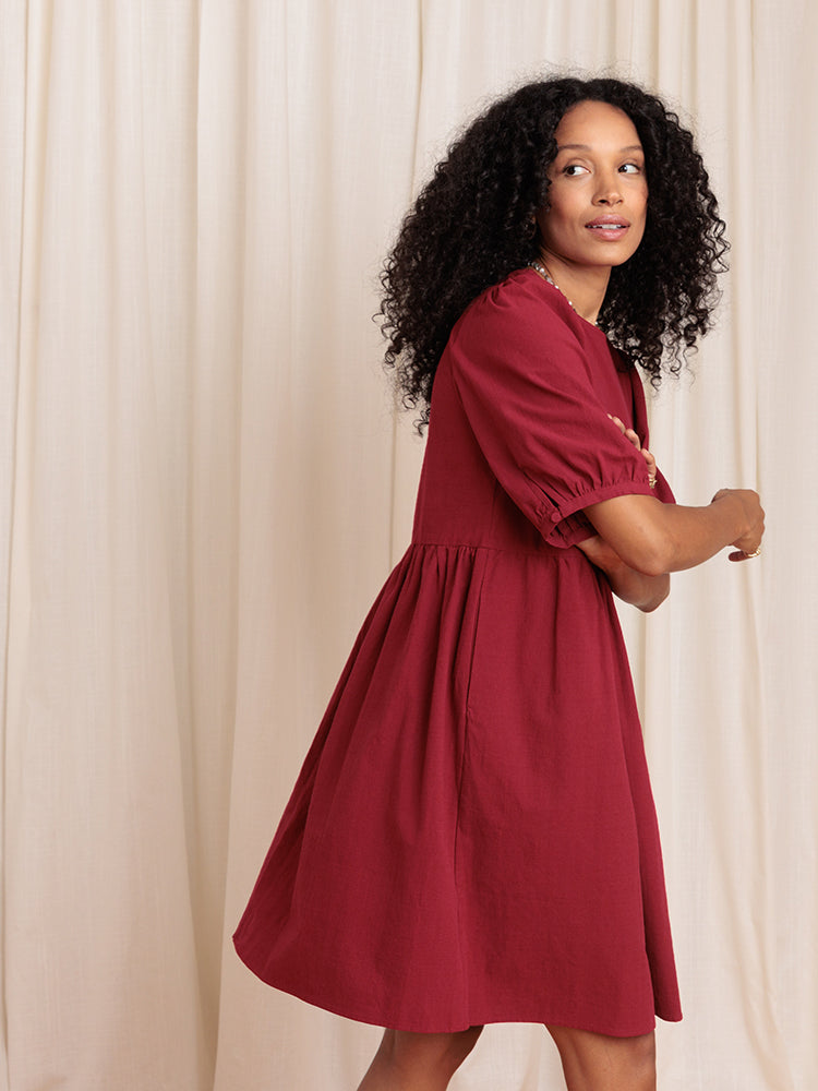 Nico Balloon Sleeve Dress - gallery