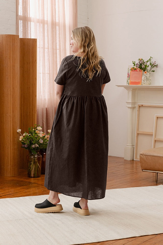 Nico Square Neck Midi Dress - gallery