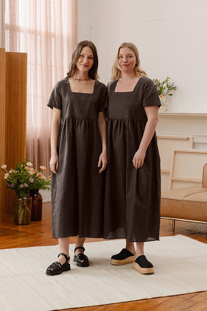 Nico Square Neck Midi Dress - gallery