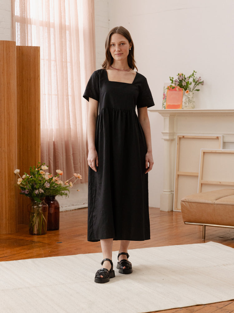 Nico Square Neck Midi Dress - gallery