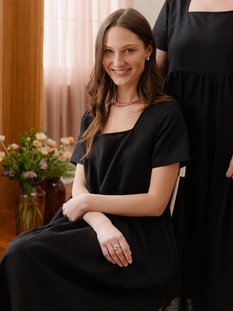 Nico Square Neck Midi Dress - gallery