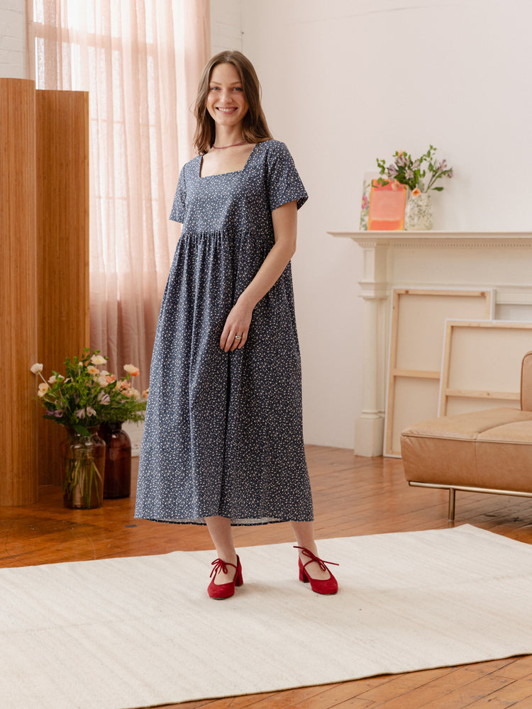 Nico Square Neck Midi Dress - gallery