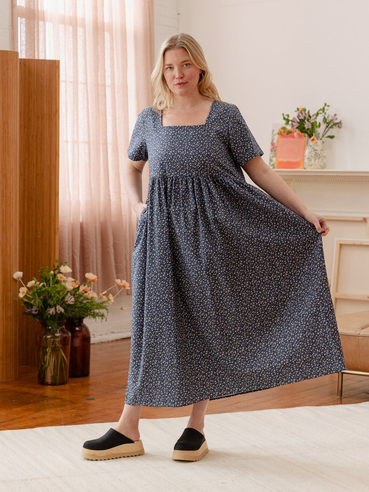 Nico Square Neck Midi Dress - gallery