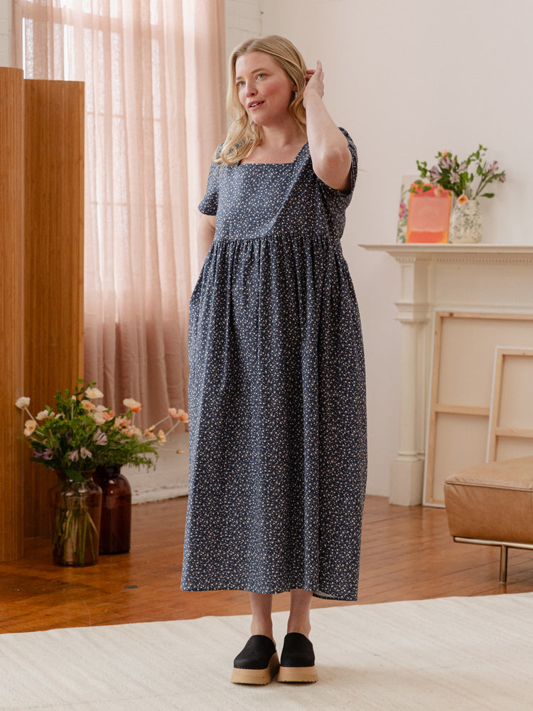 Nico Square Neck Midi Dress - gallery