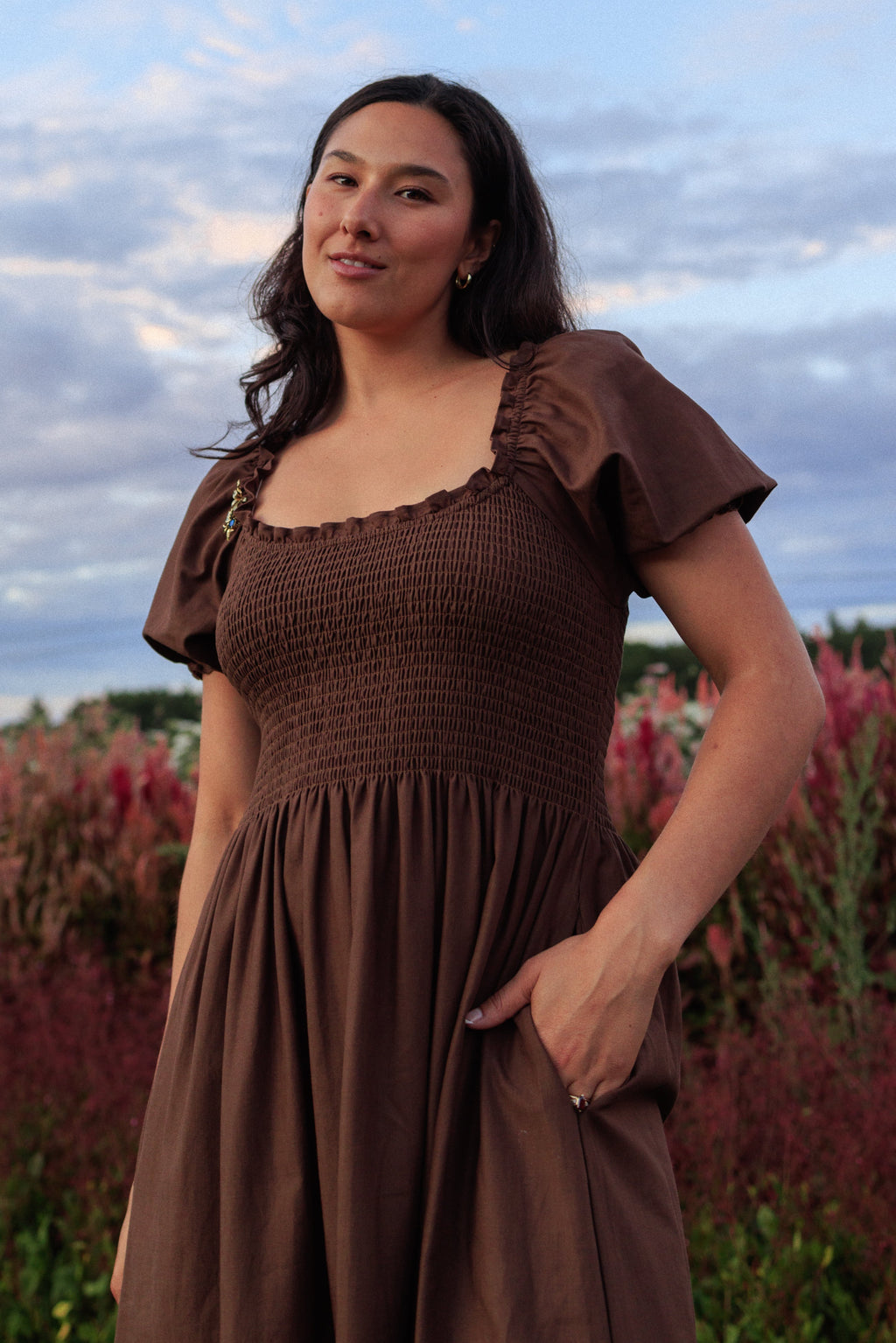 Goldie Smocked Short Sleeve Dress (Clearance) - gallery