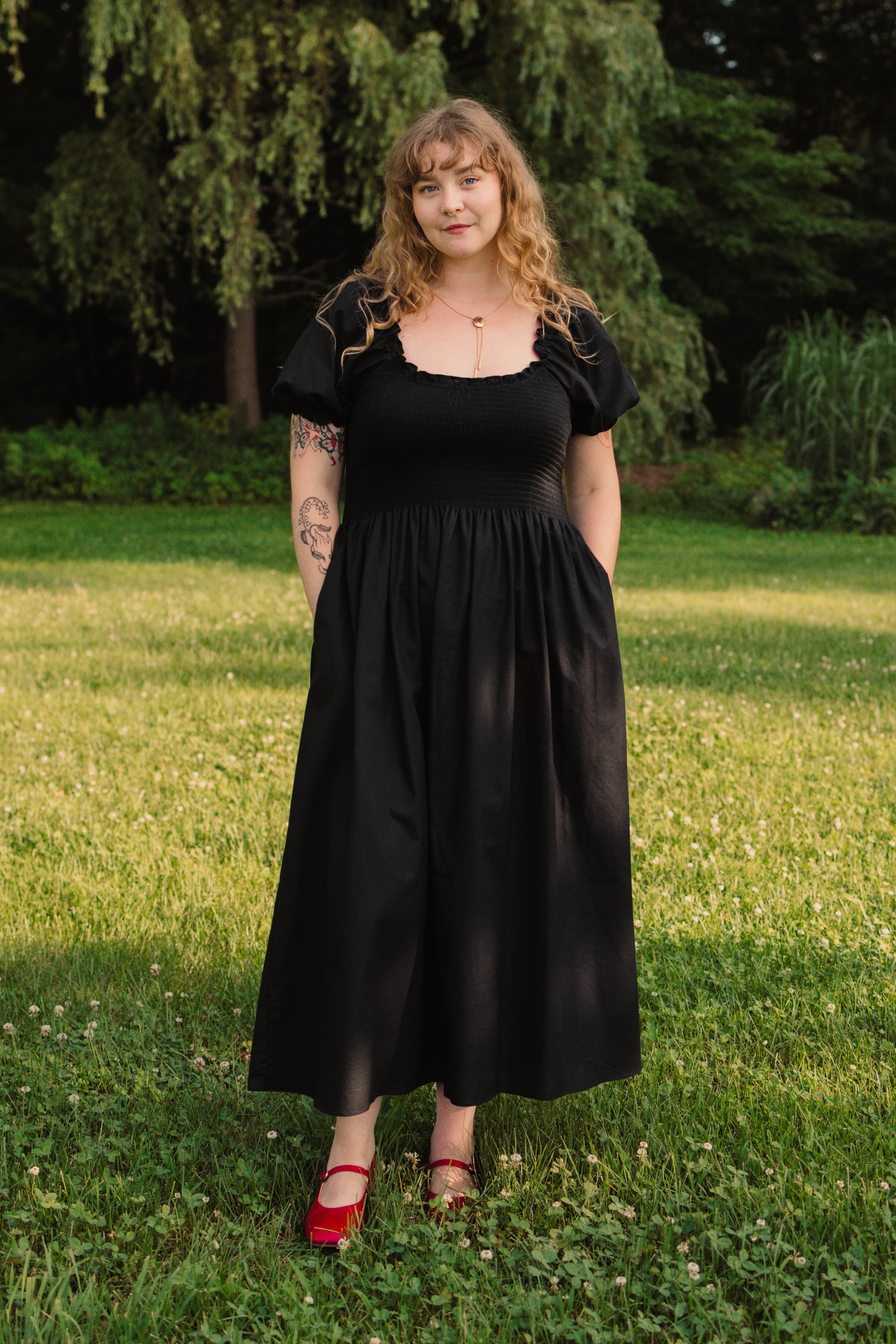 Goldie Smocked Short Sleeve Dress - gallery