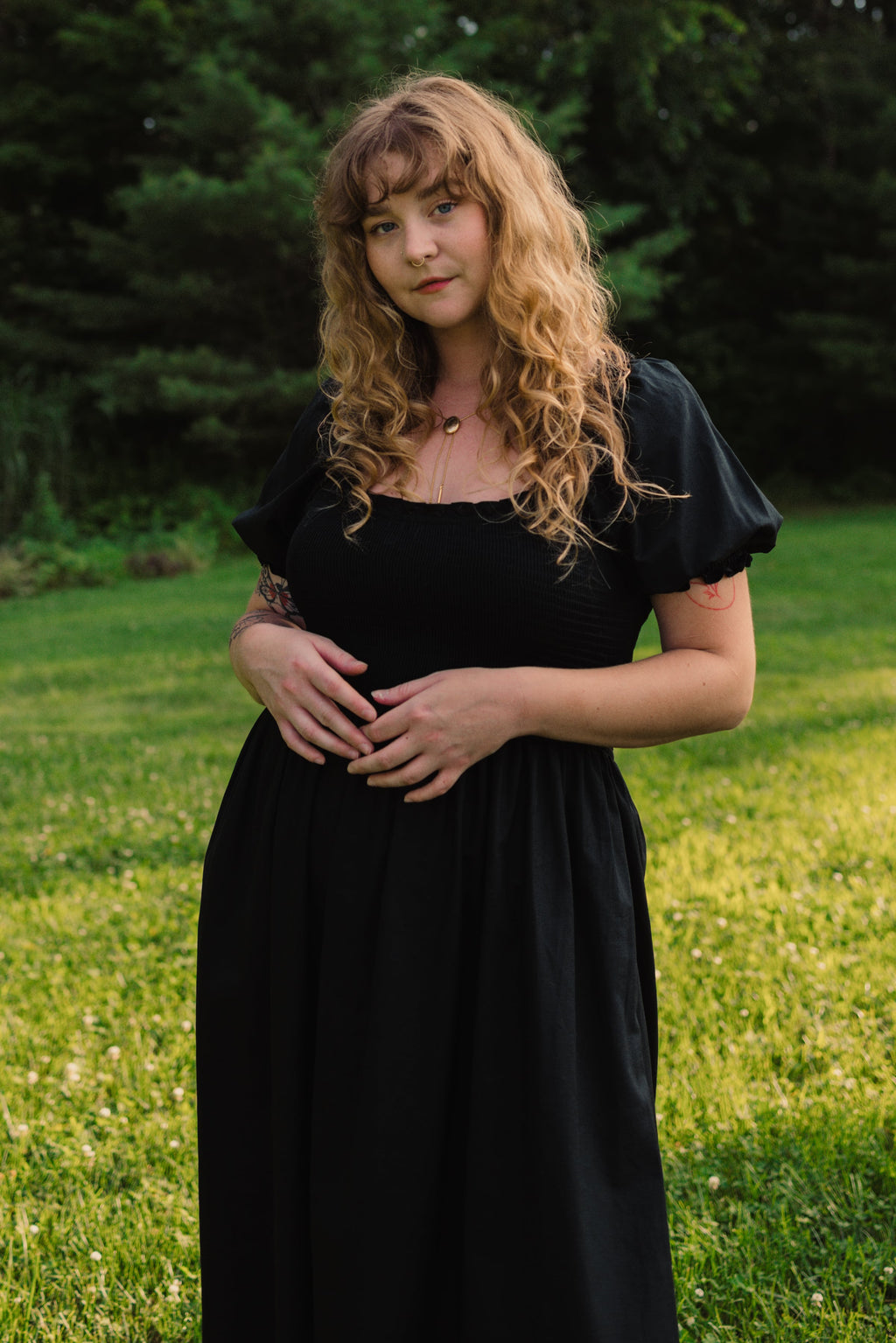 Goldie Smocked Short Sleeve Dress - gallery
