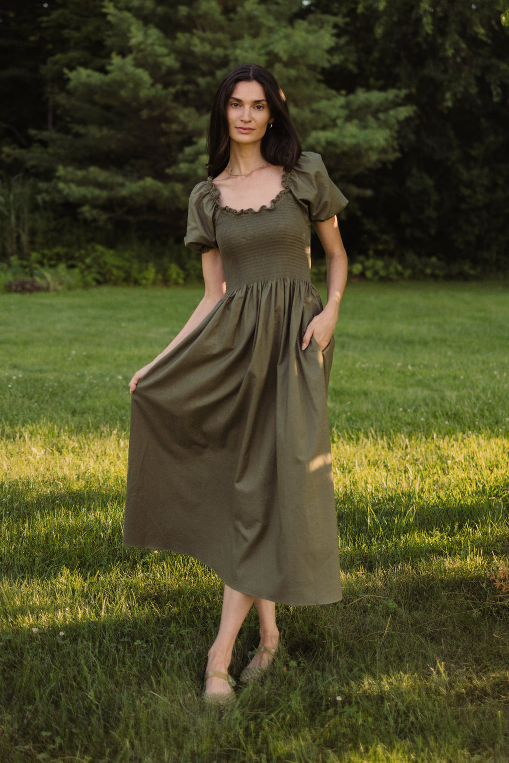 Goldie Smocked Short Sleeve Dress (Clearance) - gallery