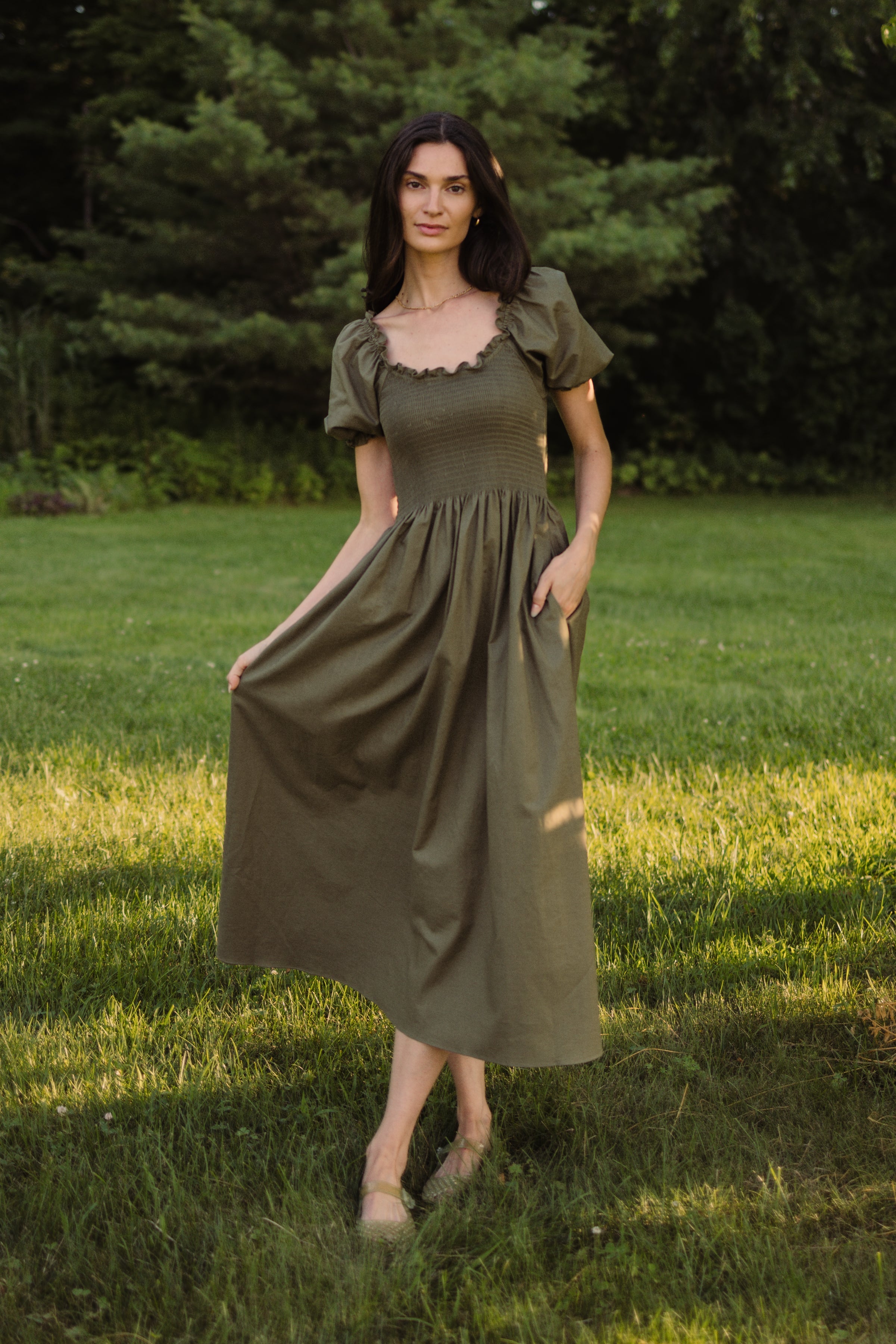 Goldie Smocked Short Sleeve Dress (Clearance) - gallery