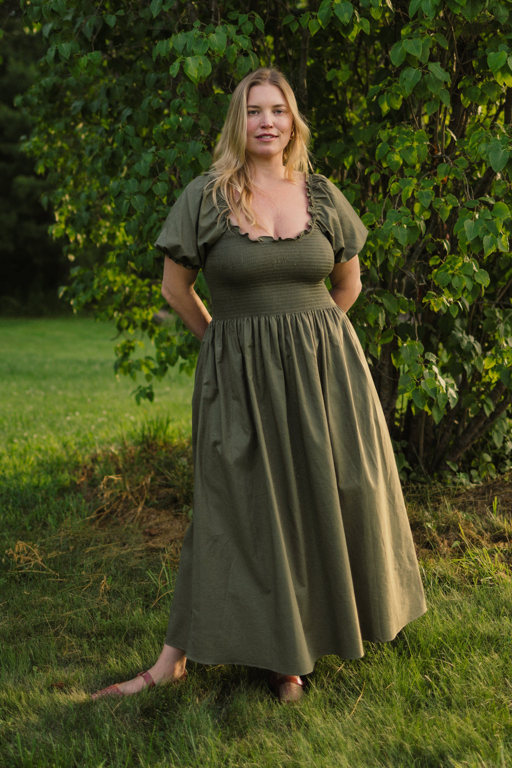 Goldie Smocked Short Sleeve Dress (Clearance) - gallery