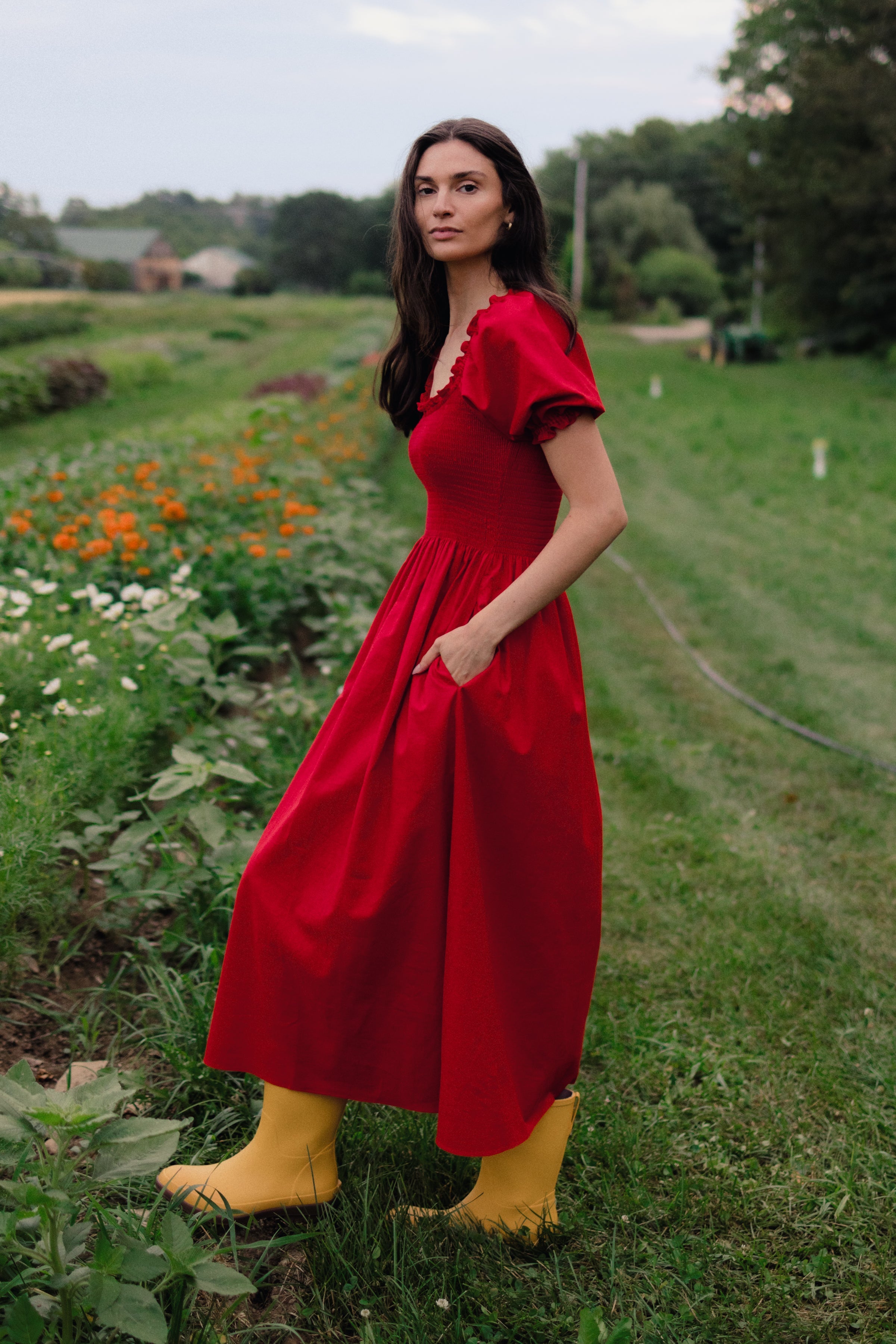 Goldie Smocked Short Sleeve Dress (Clearance) - gallery