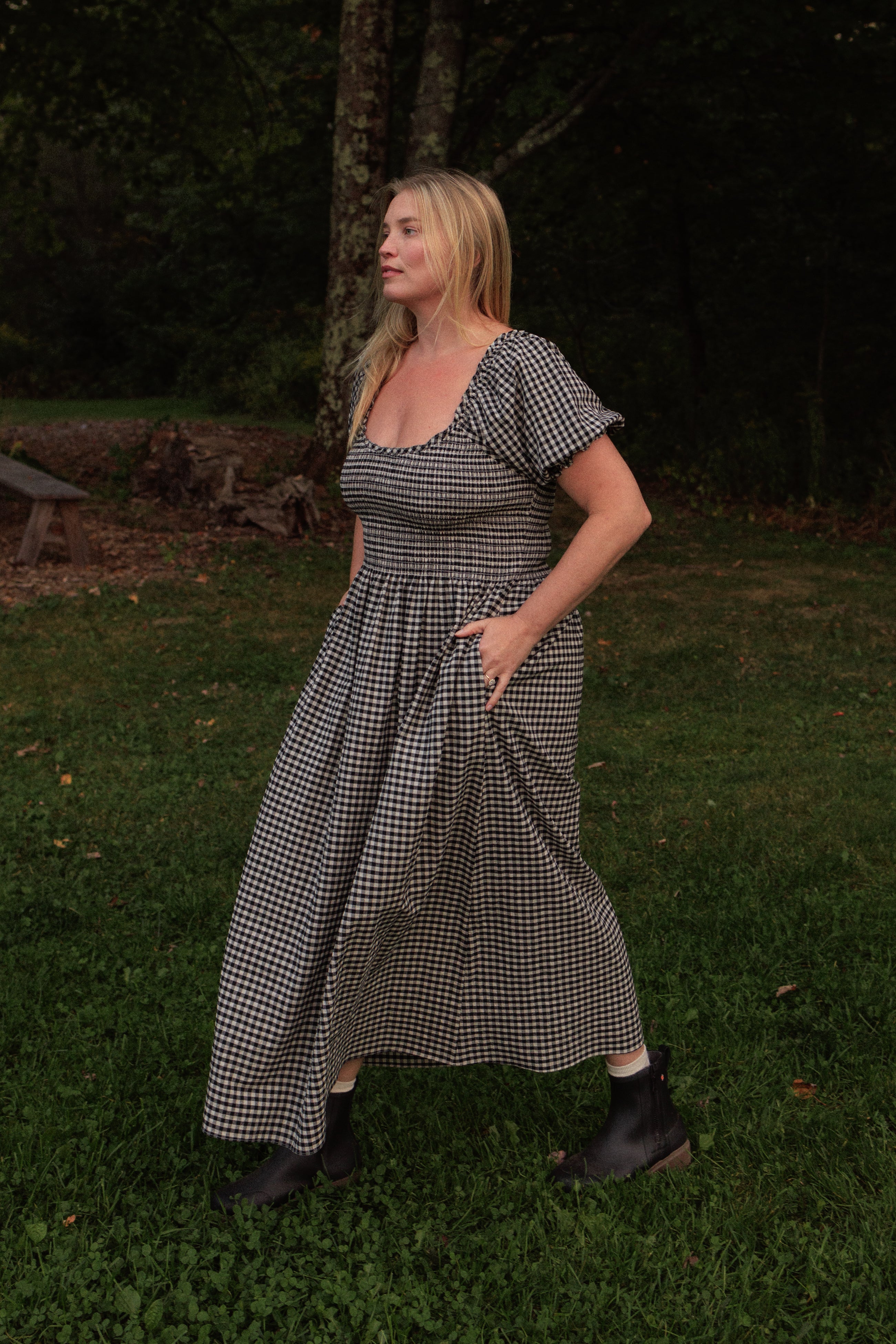 Goldie Smocked Short Sleeve Dress (Clearance) - gallery