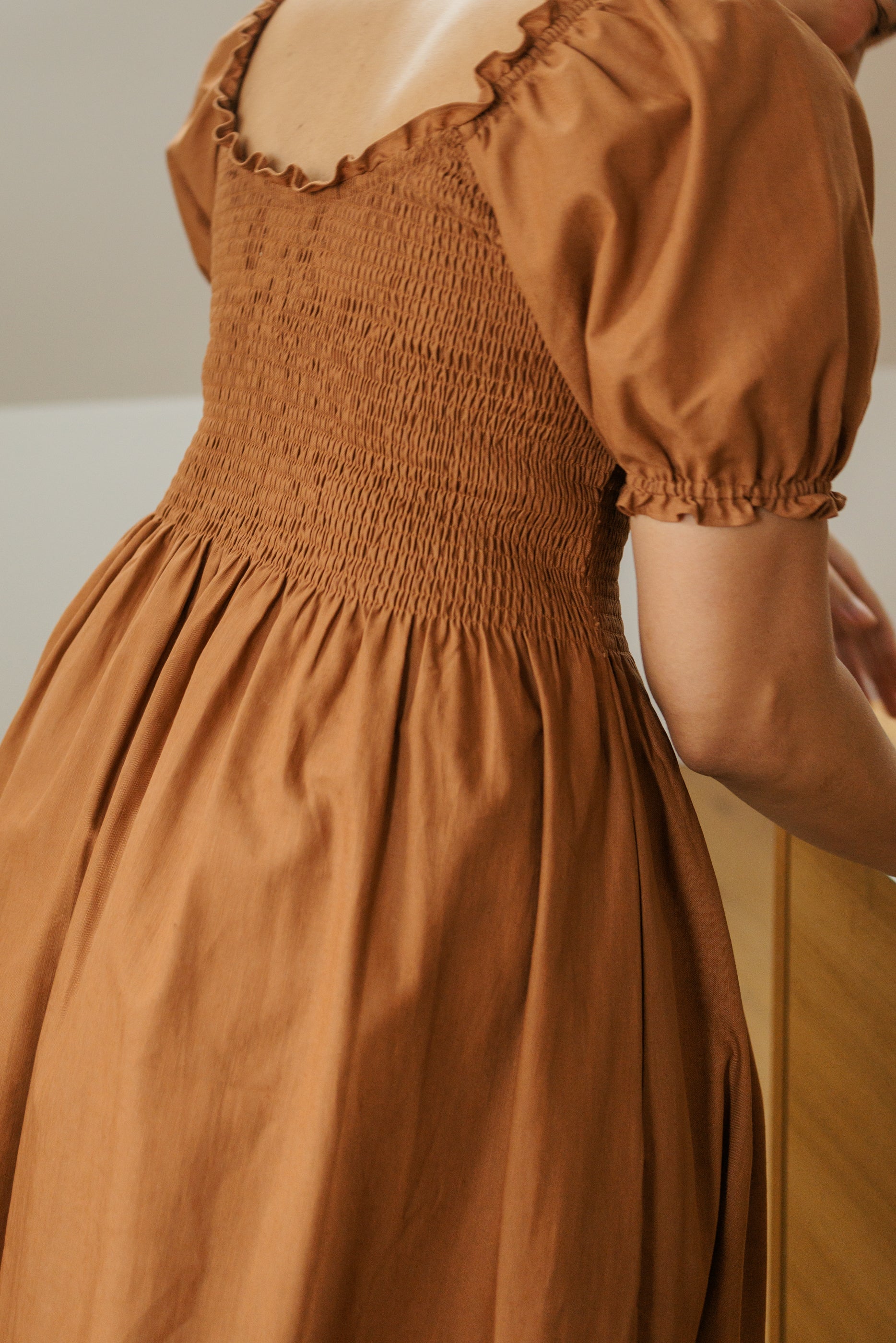 Goldie Smocked Short Sleeve Dress - gallery