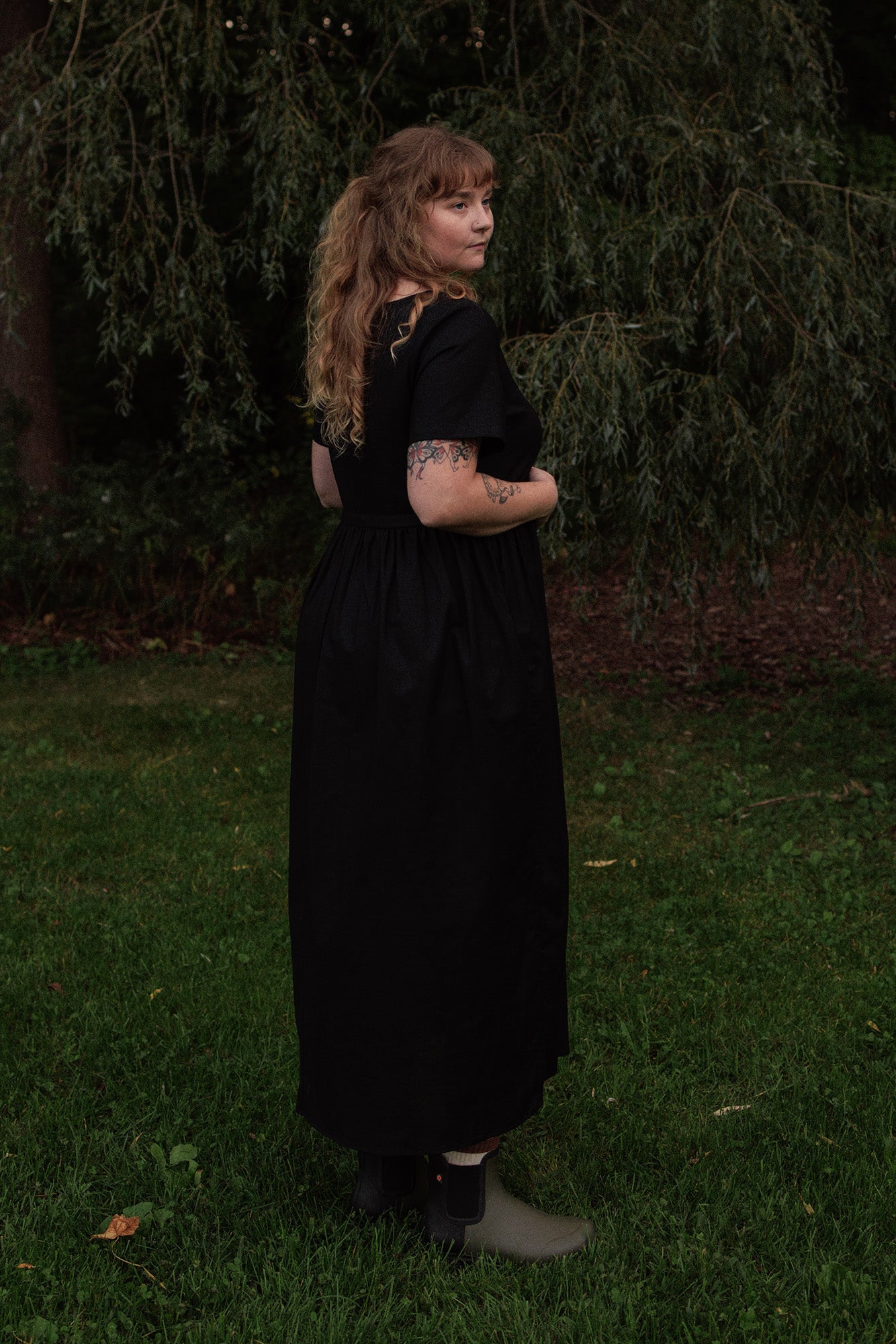 Nico Square Neck Drawstring Dress - gallery