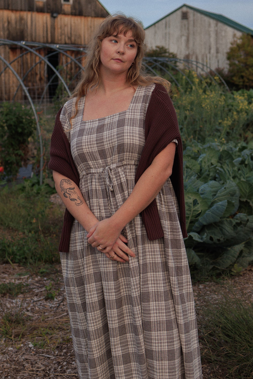 Nico Square Neck Drawstring Dress - gallery