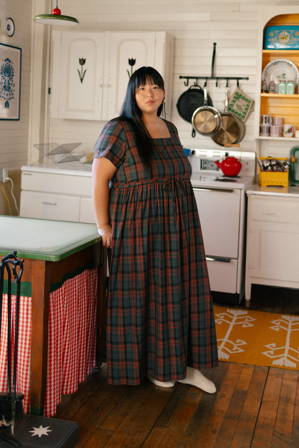 Nico Square Neck Drawstring Dress - gallery