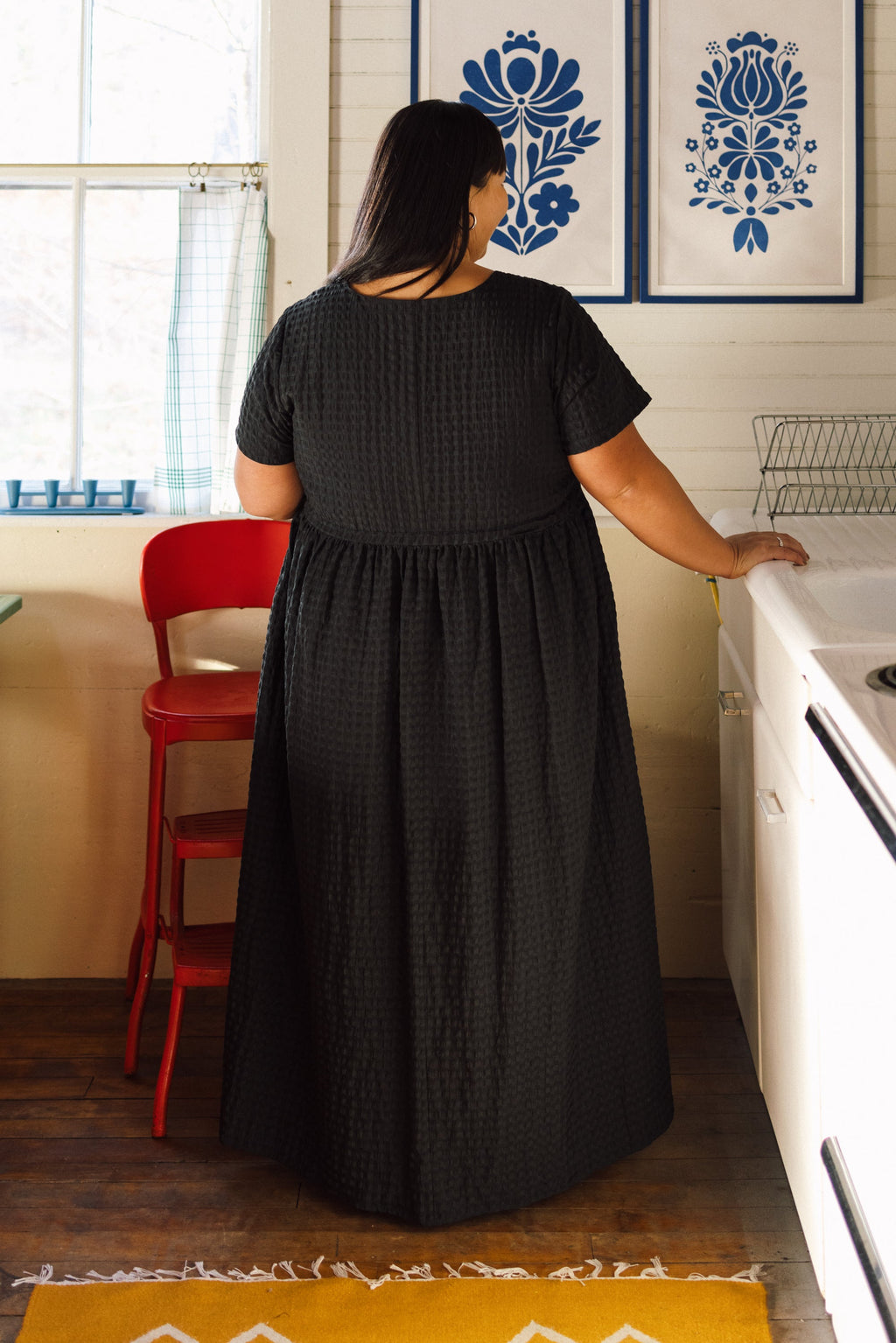 Nico Square Neck Drawstring Dress - gallery