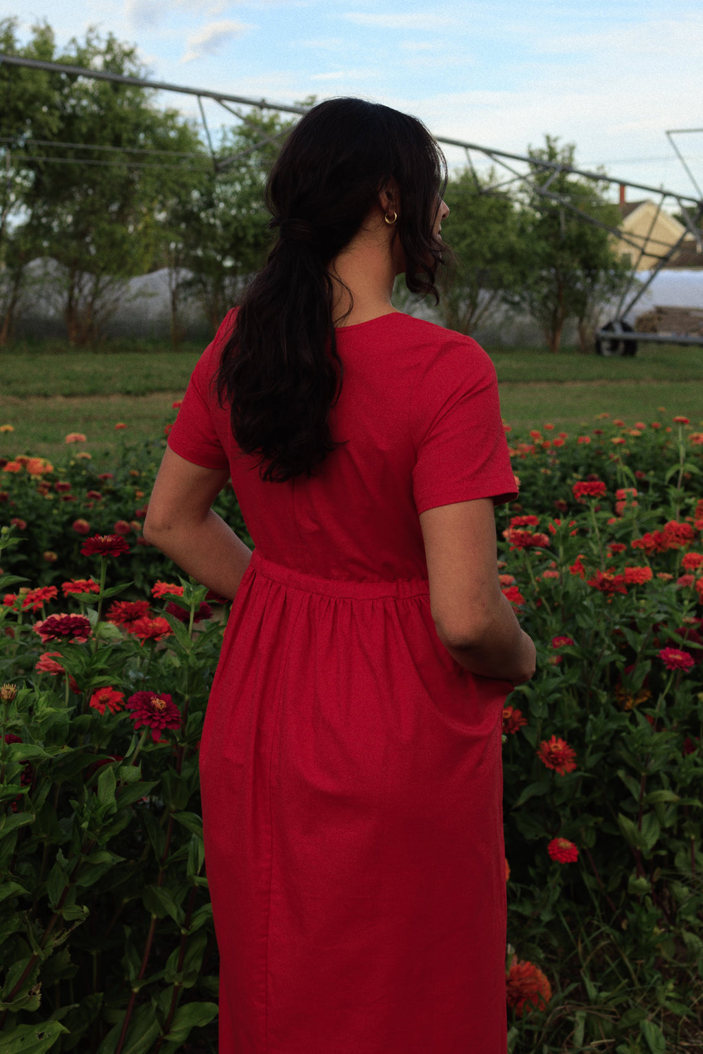Nico Square Neck Drawstring Dress - gallery