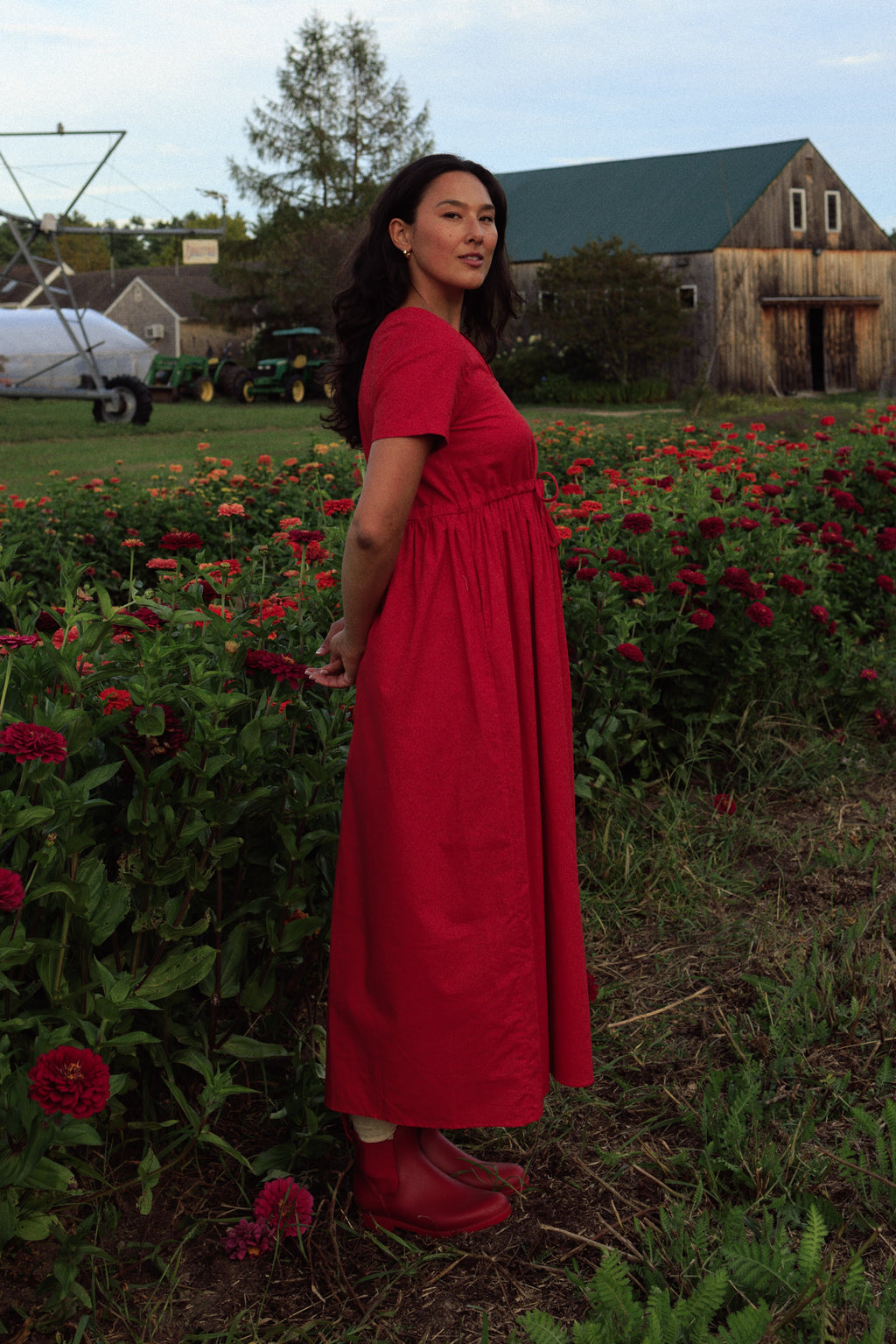 Nico Square Neck Drawstring Dress - gallery