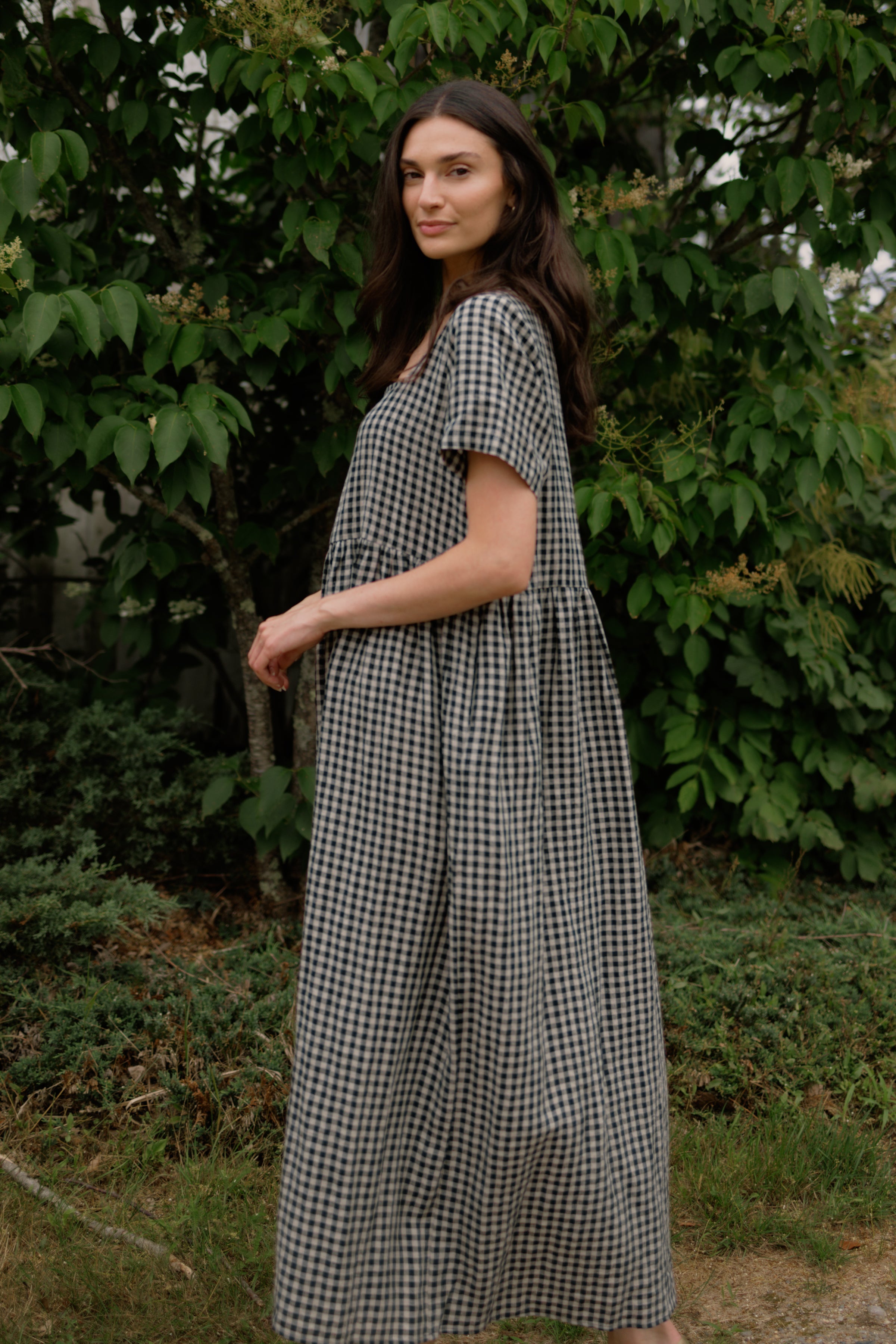 Nico Square Neck Midi Dress - gallery
