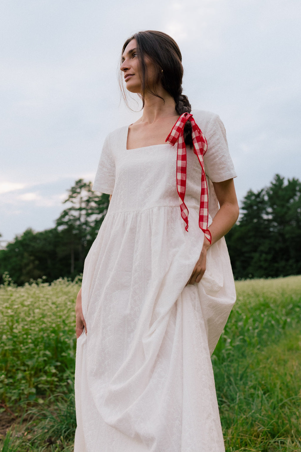 Nico Square Neck Midi Dress - gallery