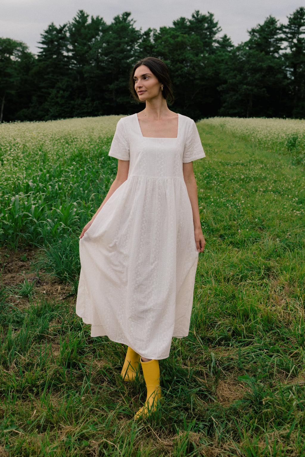 Nico Square Neck Midi Dress - gallery
