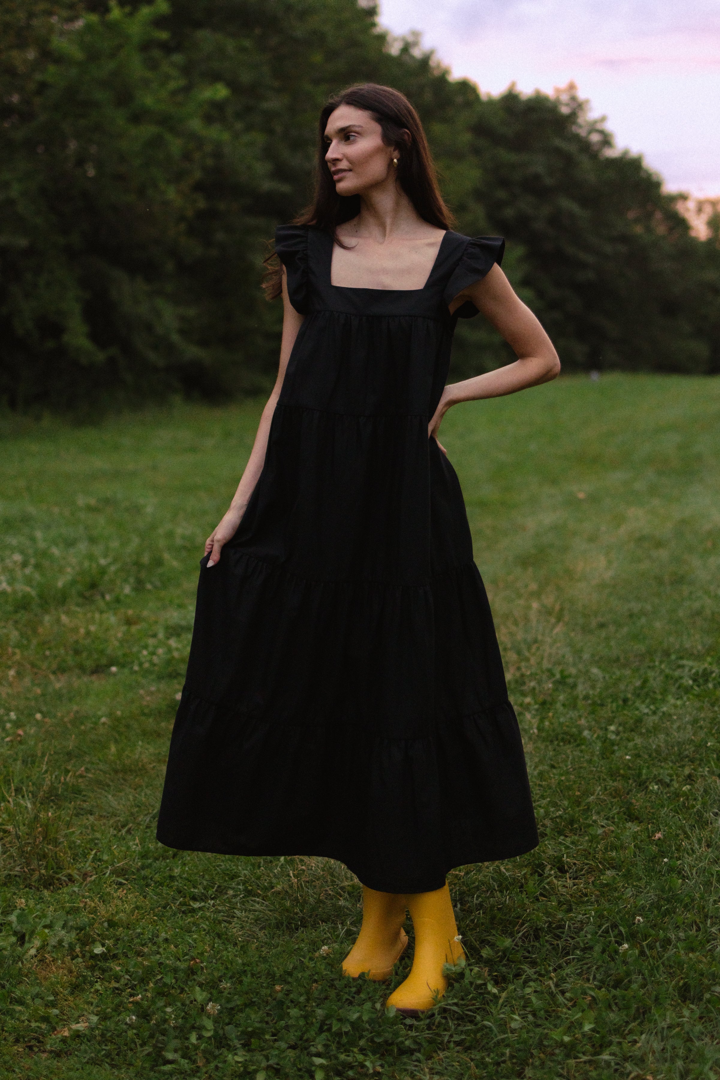 Chalet Flutter Sleeveless Dress