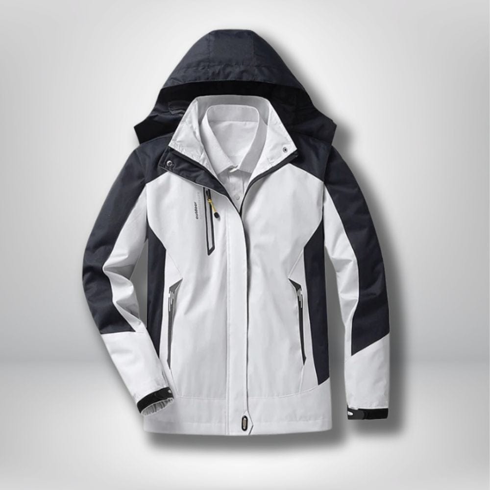 Waterproof Breathable Hiking Jacket for Women - Beige