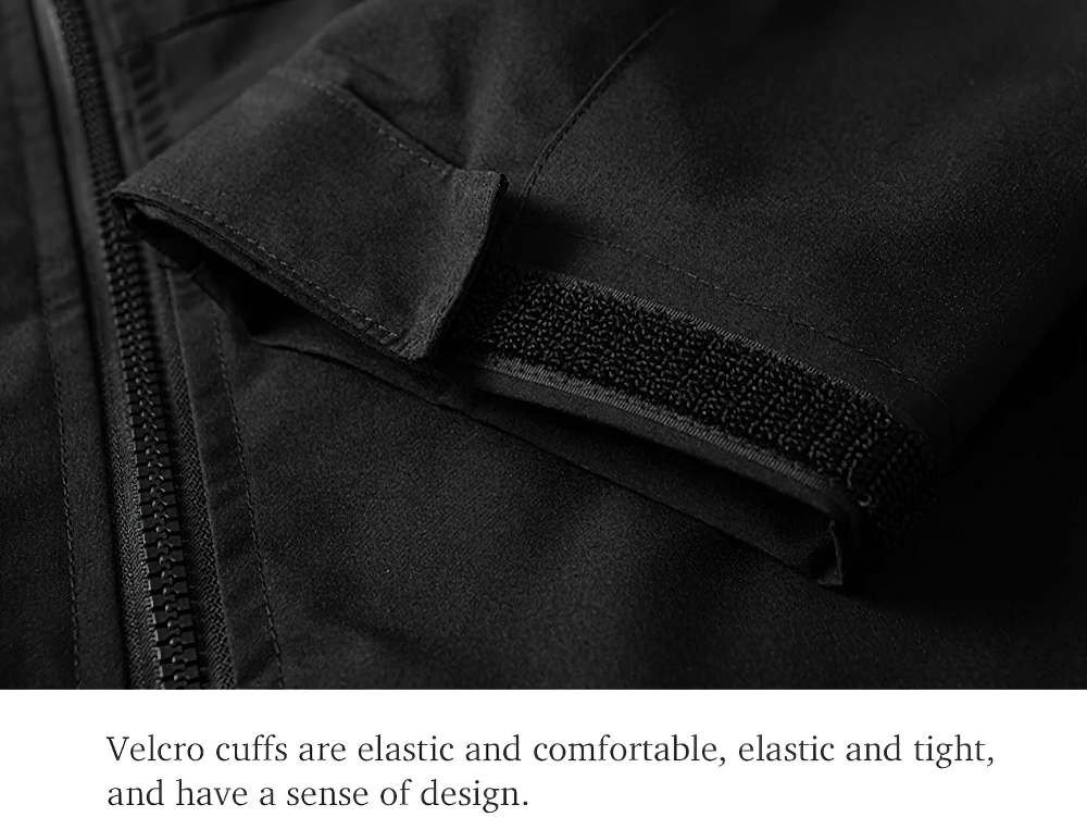 Waterproof Windbreaker Jacket with Velcro Cuffs for Women - gallery