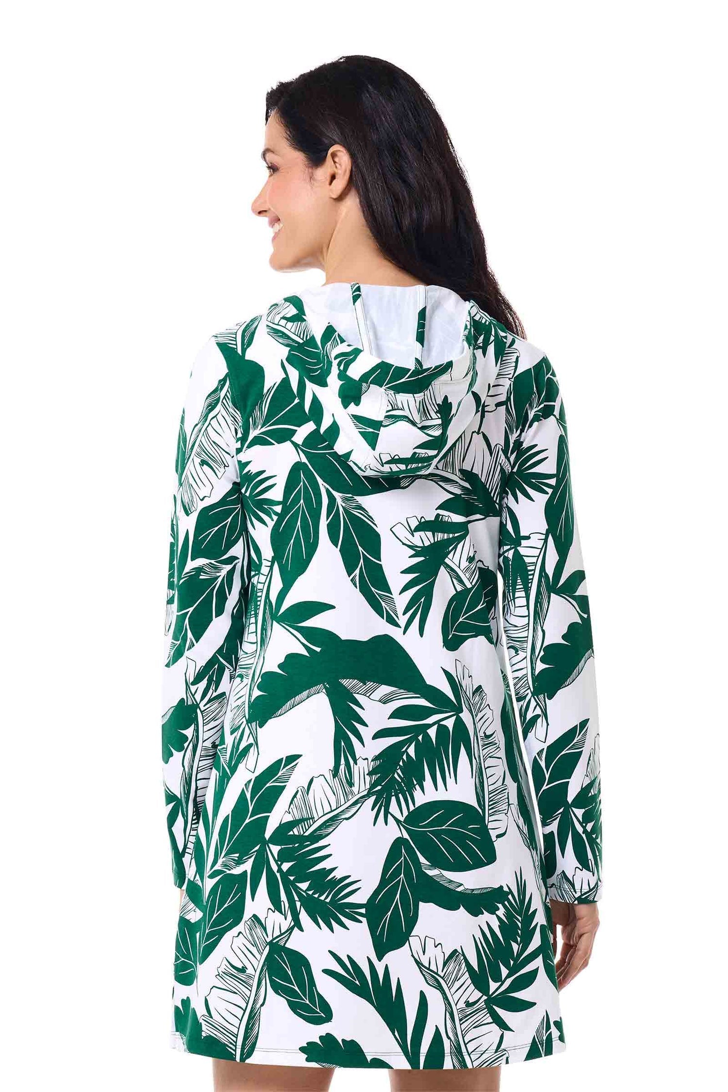 Women's Catalina Cover-Up Dress with Pockets | Eden Green Palm Paradise — gallery