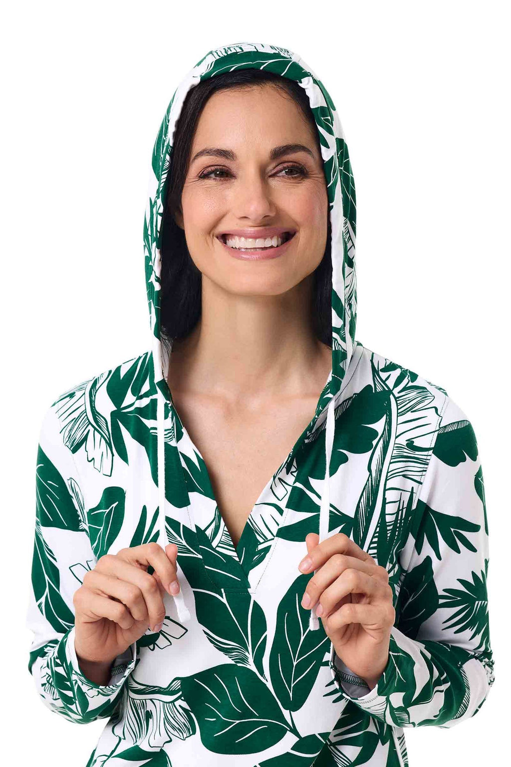 Women's Catalina Cover-Up Dress with Pockets | Eden Green Palm Paradise — gallery