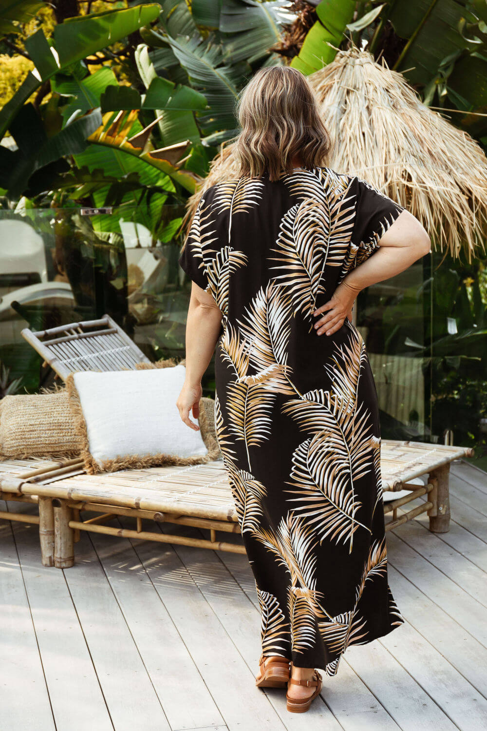 Long Kaftan Dress - Bamboo — gallery